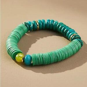 Anthropologie Mixed Stone Stretch Bracelet